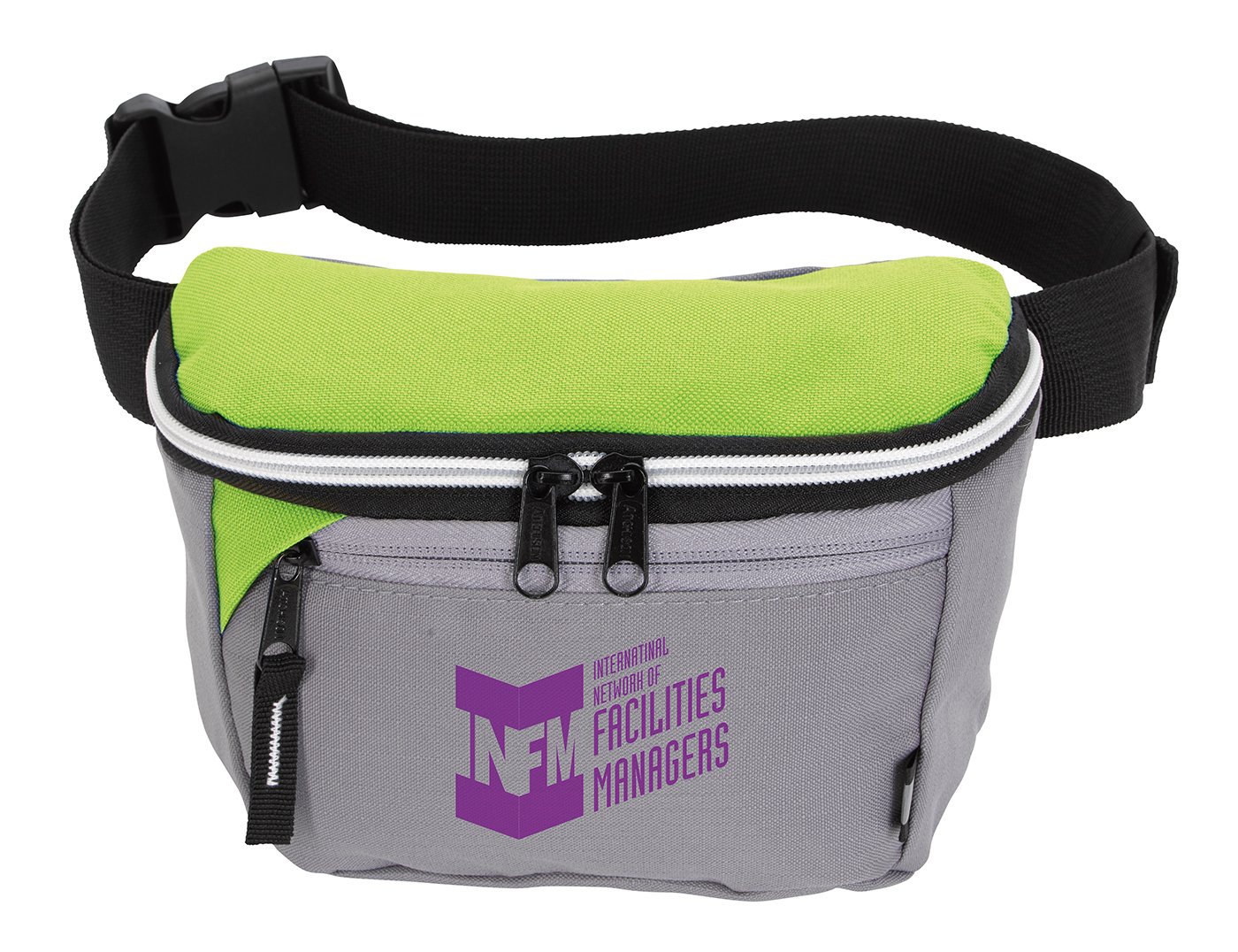 Front View of Black Atchison® Ripstop Recycled Fanny Pack