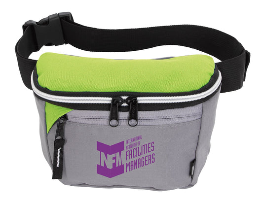 Front View of Black Atchison® Ripstop Recycled Fanny Pack