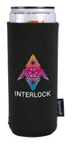 Front View of Black Koozie® Magnetic Slim Can Cooler