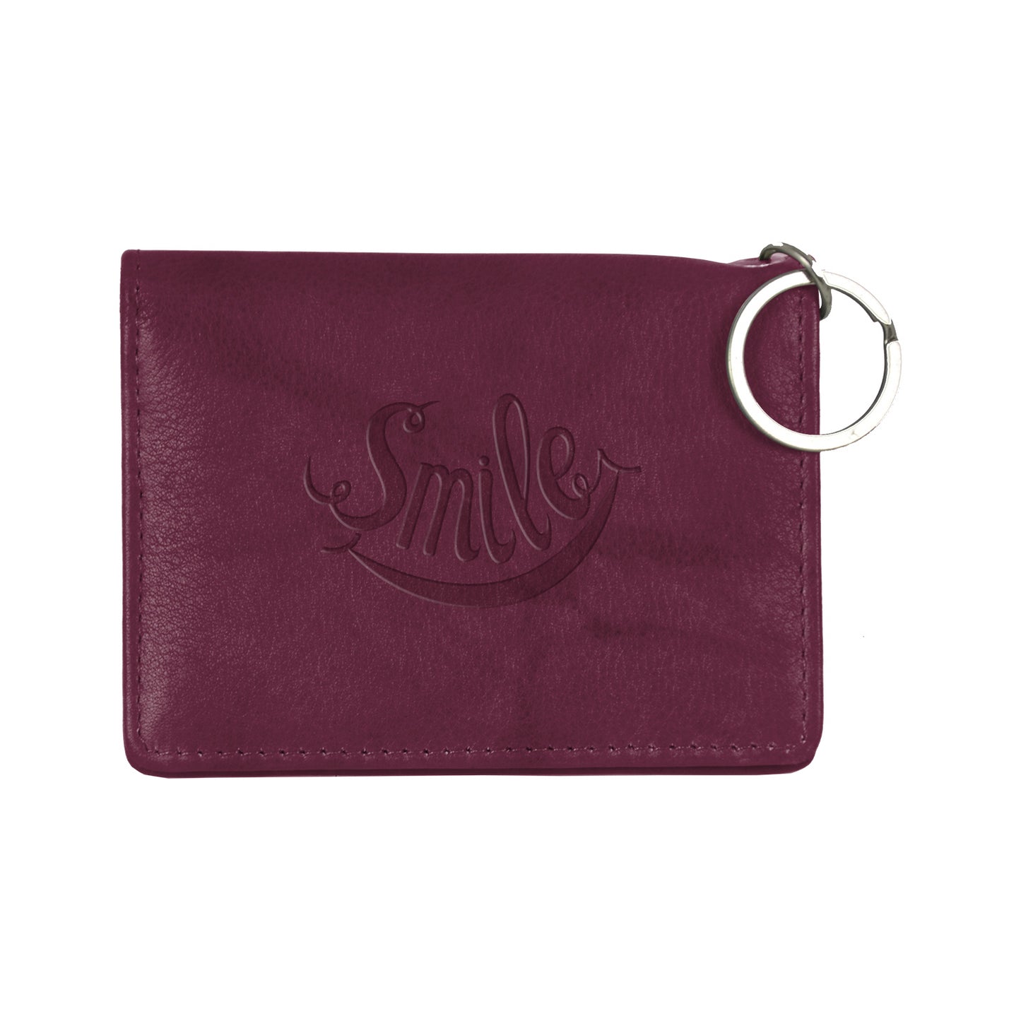 Front View of Black Andrew Philips® Leather ID Holder