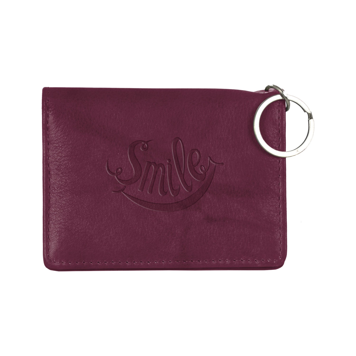 Front View of Black Andrew Philips® Leather ID Holder