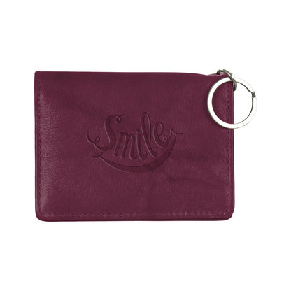 Front View of Black Andrew Philips® Leather ID Holder