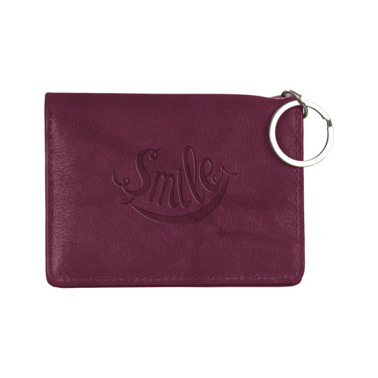 Front View of Black Andrew Philips® Leather ID Holder
