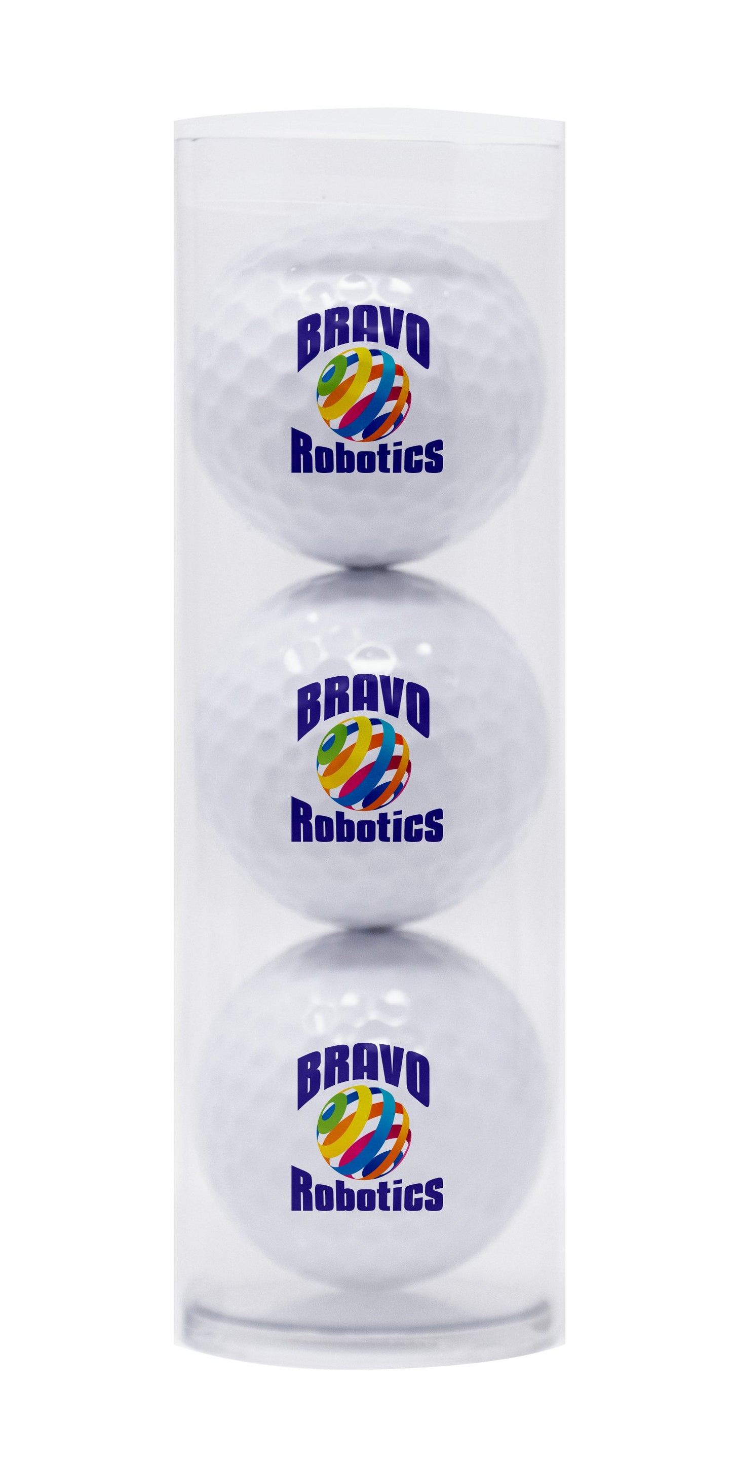 Front View of White 3-Ball Par Pack