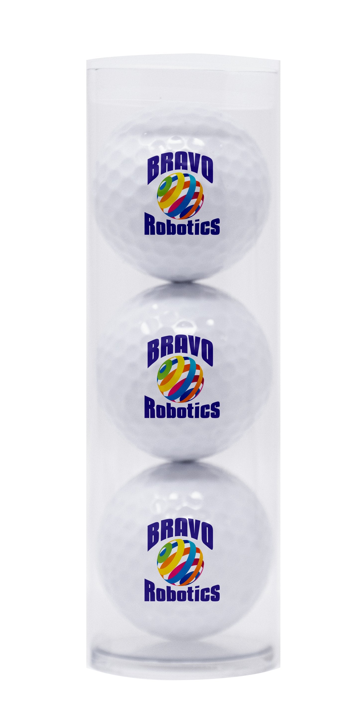Front View of White 3-Ball Par Pack