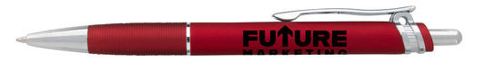 Front View of Black Good Value™ Apex Metal Pen