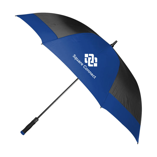 Front View of Black/Lime Shed Rain™ Wedge 60" Auto-Open Golf Umbrella