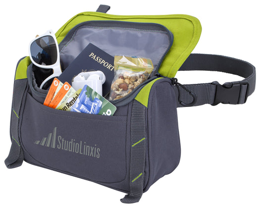 Front View of Apple Green Atchison® All-Around Adaptive RPET Fanny Pack
