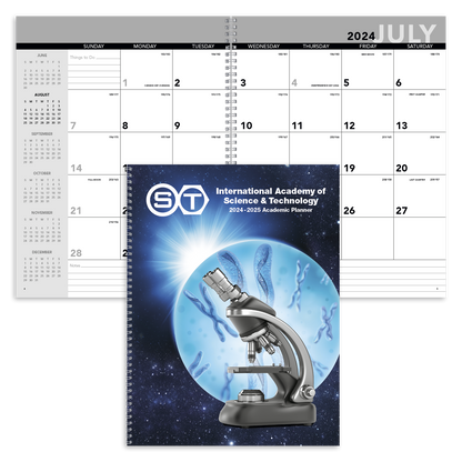 Front View of Triumph® Calendars Academic Year Desk Planner with Custom Cover.2026 Triumph® Calendars Academic Year Desk Planner with Custom Cover