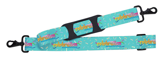 Front View of Black Sublimated Shoulder Strap
