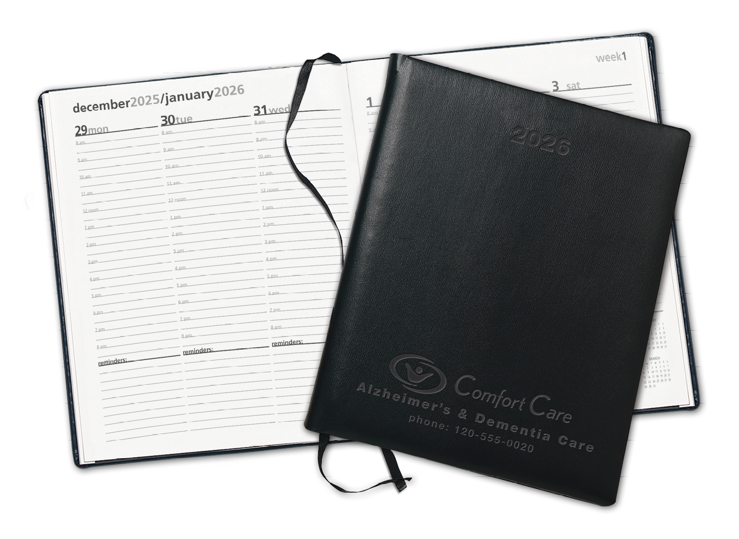 Triumph® Calendars Symphony Debossed Weekly Desk.2026 Triumph® Calendars Symphony Debossed Weekly Desk
