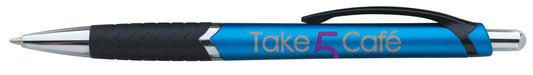 Front View of Turquoise with Black Ink Good Value™ Arrow Metallic Pen