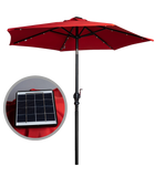 Black 7' LED Market Umbrella