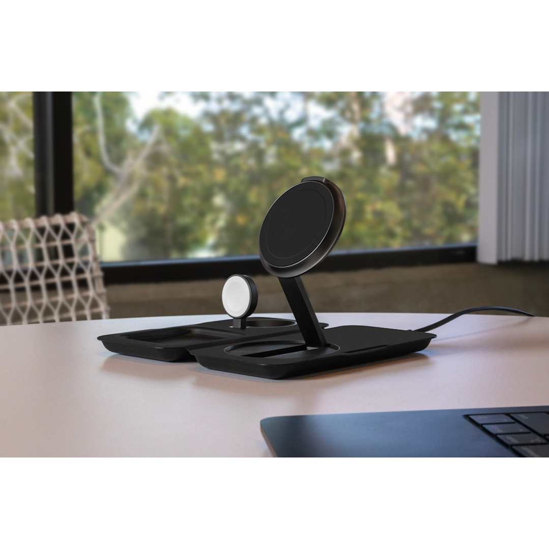 Black Nimble Fold 3-in-1 Wireless Charger