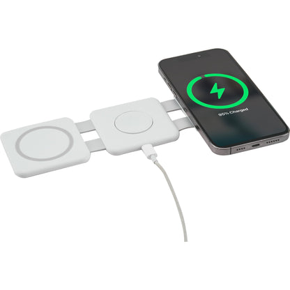 White 3-in-1 Power Fold 15W MagClick™ Wireless Chargers