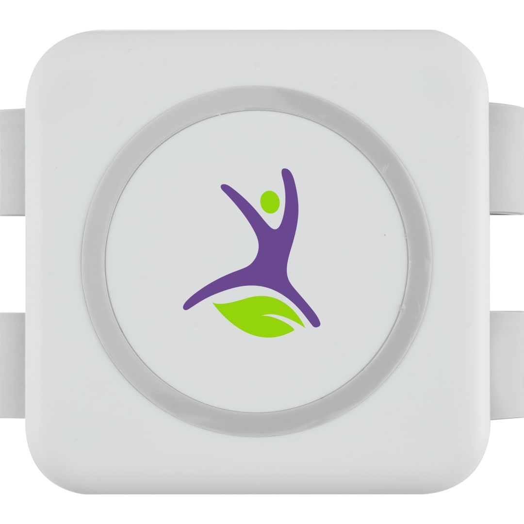 Front View of White 3-in-1 Power Fold 15W MagClick™ Wireless Chargers