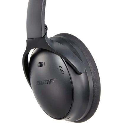 Front View of Black Bose QuietComfort Headphones