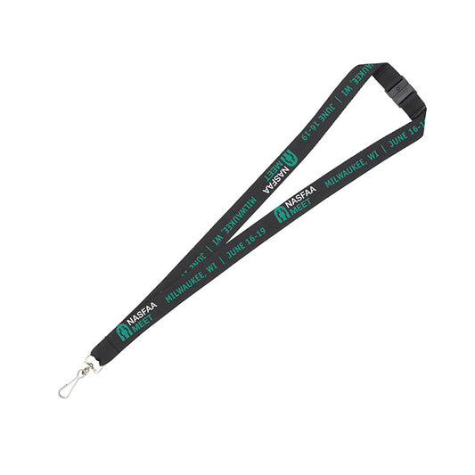 "LASALLE RECYCLED" 3/4" Import Air Ship Recycled RPET Silkscreen Lanyard