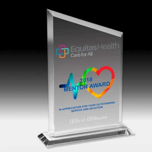 Screen Printed Billboard Award (5 1/2"x 8 3/4"x 3/8")