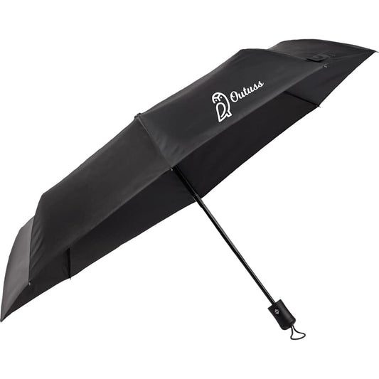 Front View of Black 42" Weather Station Auto Open/Close Folding