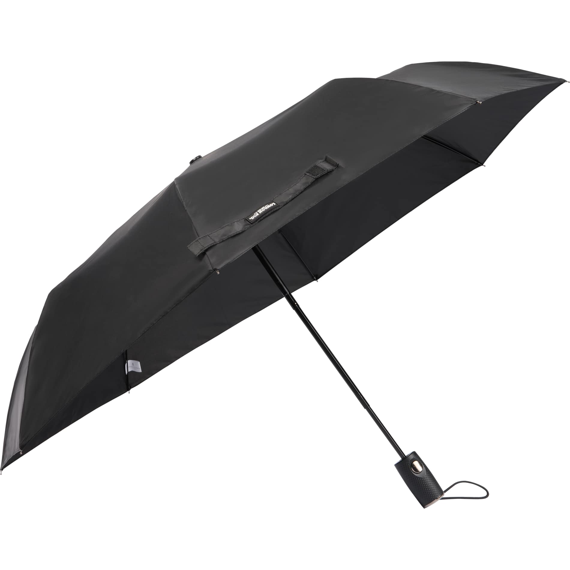 Black 42" London Fog Automatic Super Mini Umbrella