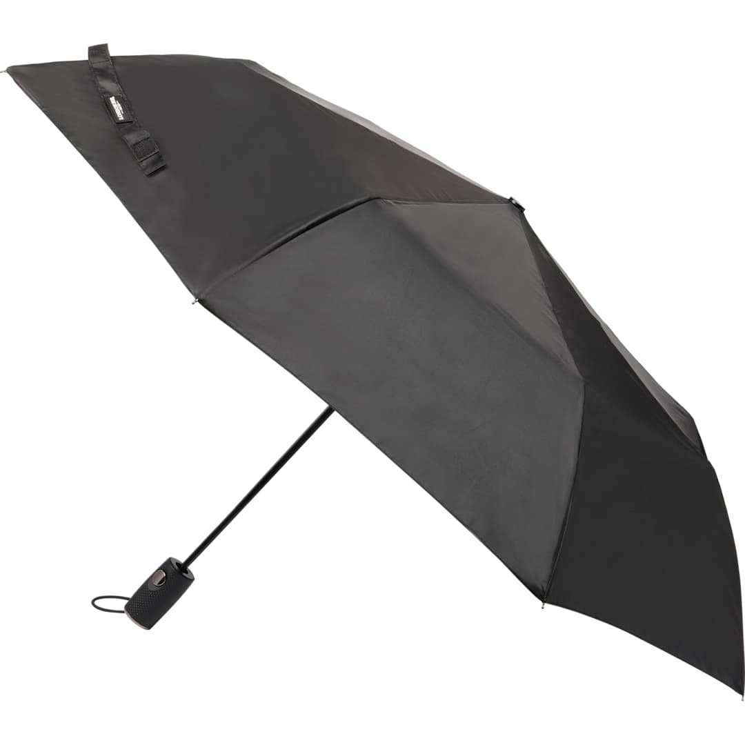 Black 42" London Fog Automatic Super Mini Umbrella