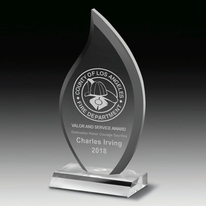 Multi-Faceted Acrylic Award (5" x 9 1/2" x 3/4") - Screen Print