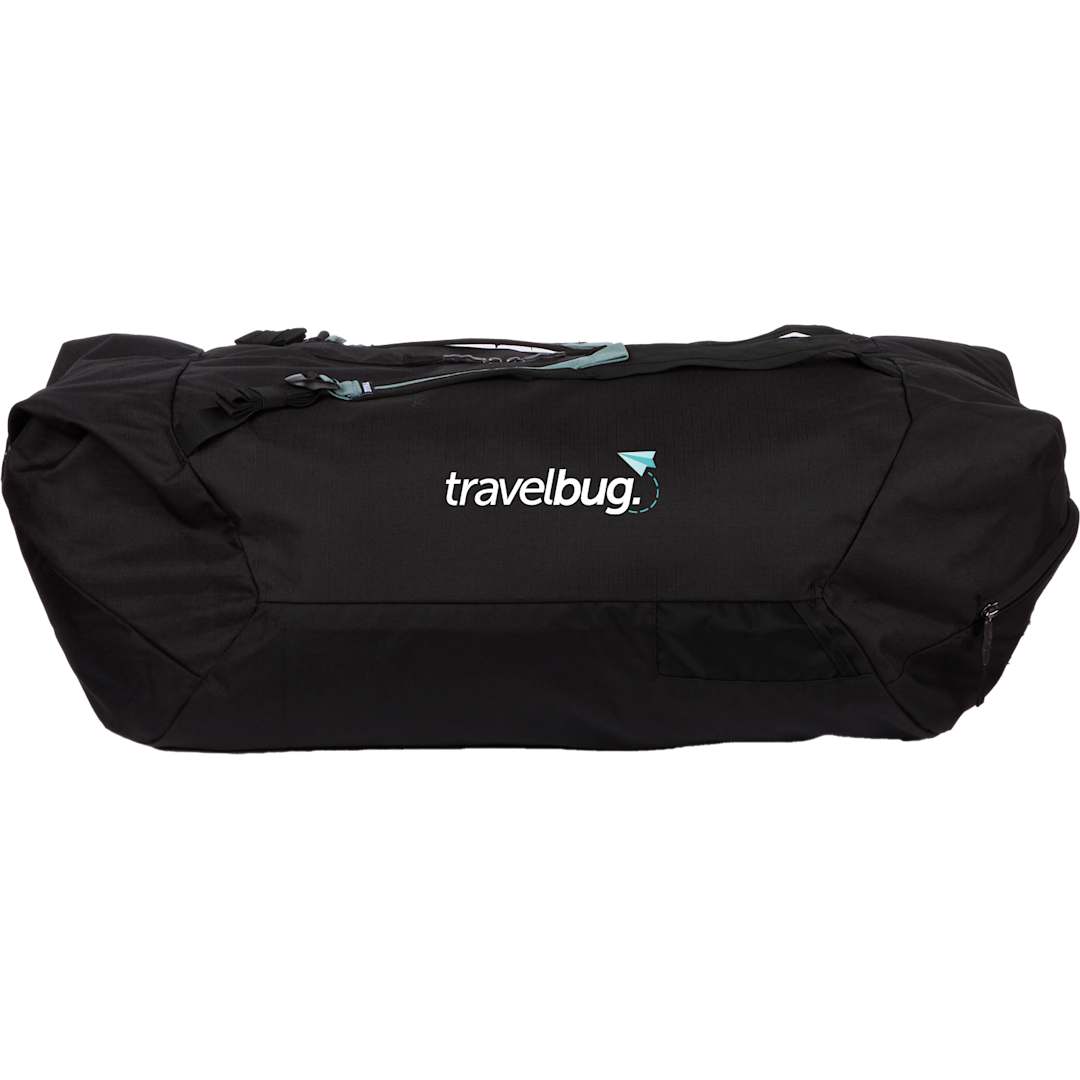 Front View of Black Thule Go Pack Duffle