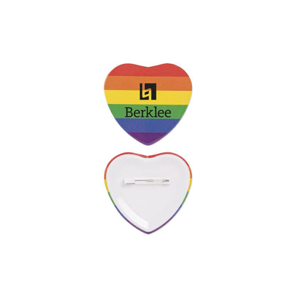 2" Heart Shaped Button