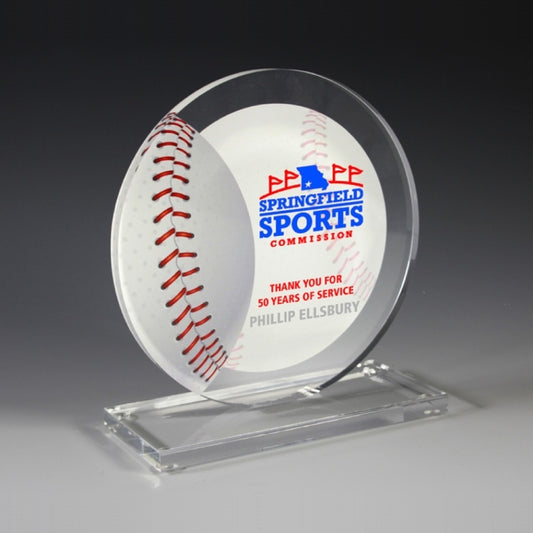 Baseball Achievement Award- Screen Printed - (5¾" x 6¼")