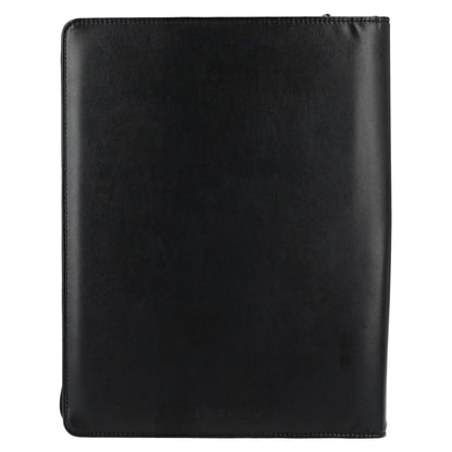 Rear View of Black Wenger Recycled Tech Zippered Padfolio