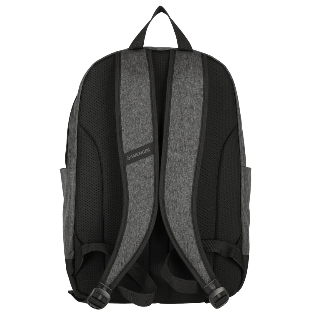 Rear View of Black Wenger Recycled Storm 15" Laptop Backpack