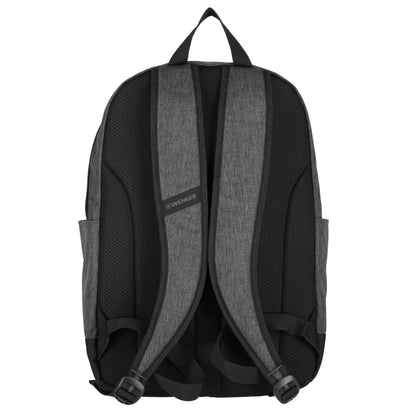 Rear View of Black Wenger Recycled Storm 15" Laptop Backpack