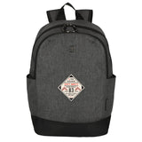 Front View of Black Wenger Recycled Storm 15" Laptop Backpack