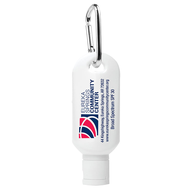 2.0 oz Broad Spectrum SPF 30 Sunscreen Lotion in Carabiner Bottle (Spot Color)