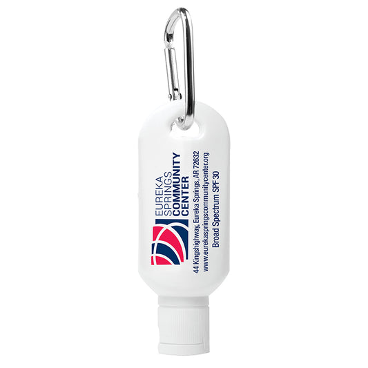 2.0 oz Broad Spectrum SPF 30 Sunscreen Lotion in Carabiner Bottle (Spot Color)