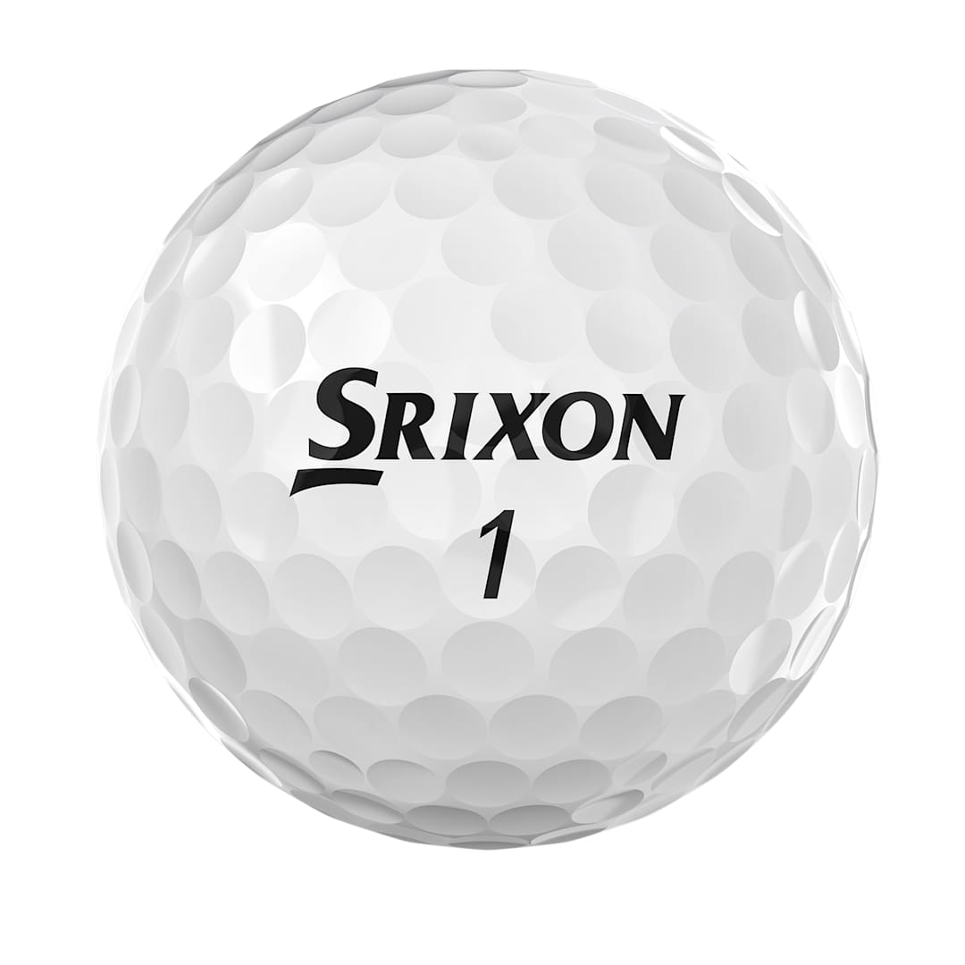 Rear View of White Srixon Q-STAR TOUR Golf Balls - 12 Pack