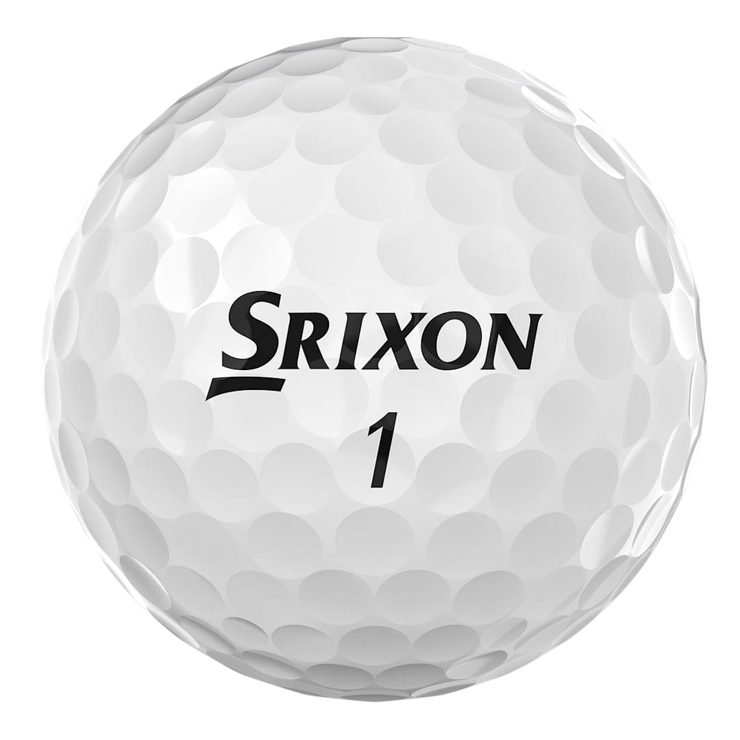Rear View of White Srixon Q-STAR TOUR Golf Balls - 3 Pack