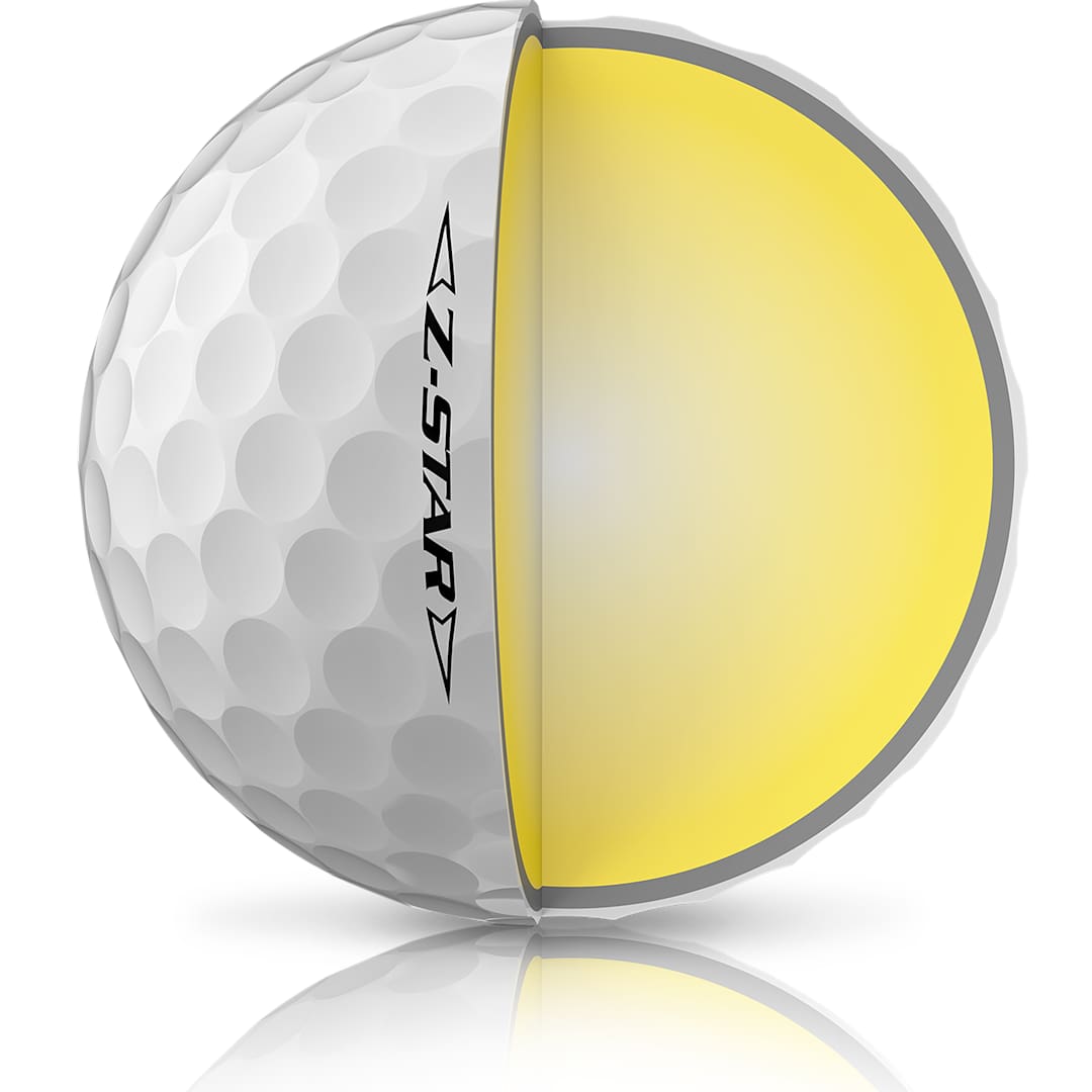 Right View of White Srixon Z-STAR Golf Balls - 3 Pack
