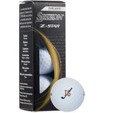 Front View of White Srixon Z-STAR Golf Balls - 3 Pack