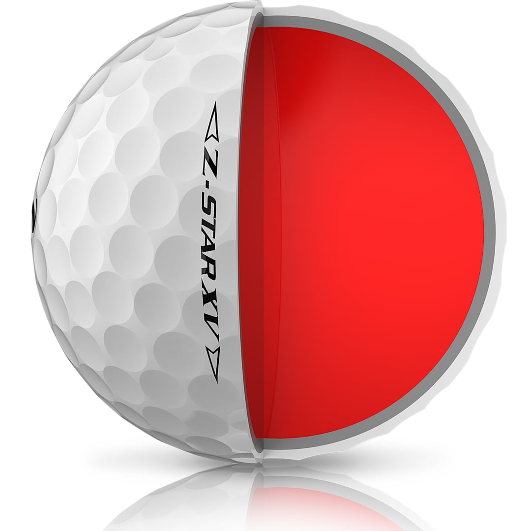 Right View of White Srixon Z-STAR XV Golf Balls - 12 Pack