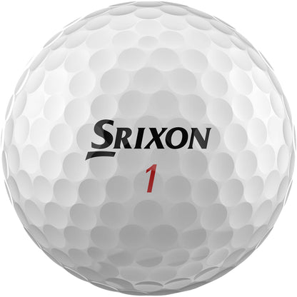 Rear View of White Srixon Z-STAR XV Golf Balls - 3 Pack