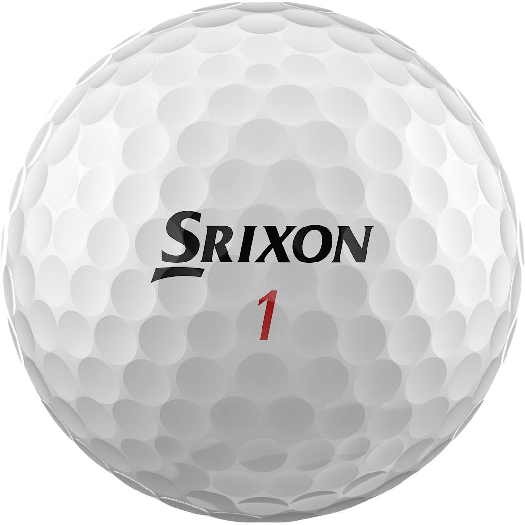 Rear View of White Srixon Z-STAR XV Golf Balls - 3 Pack