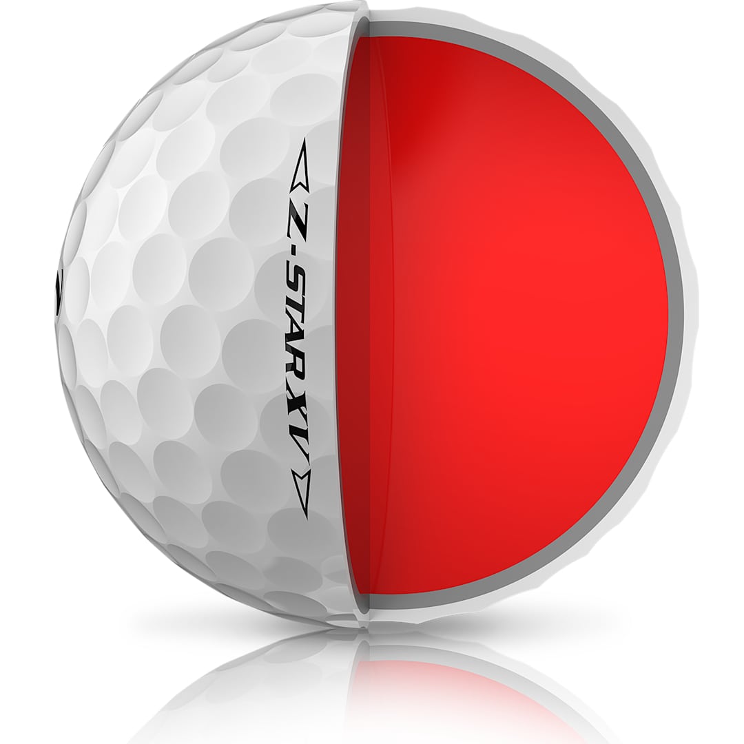 Left View of White Srixon Z-STAR XV Golf Balls - 3 Pack