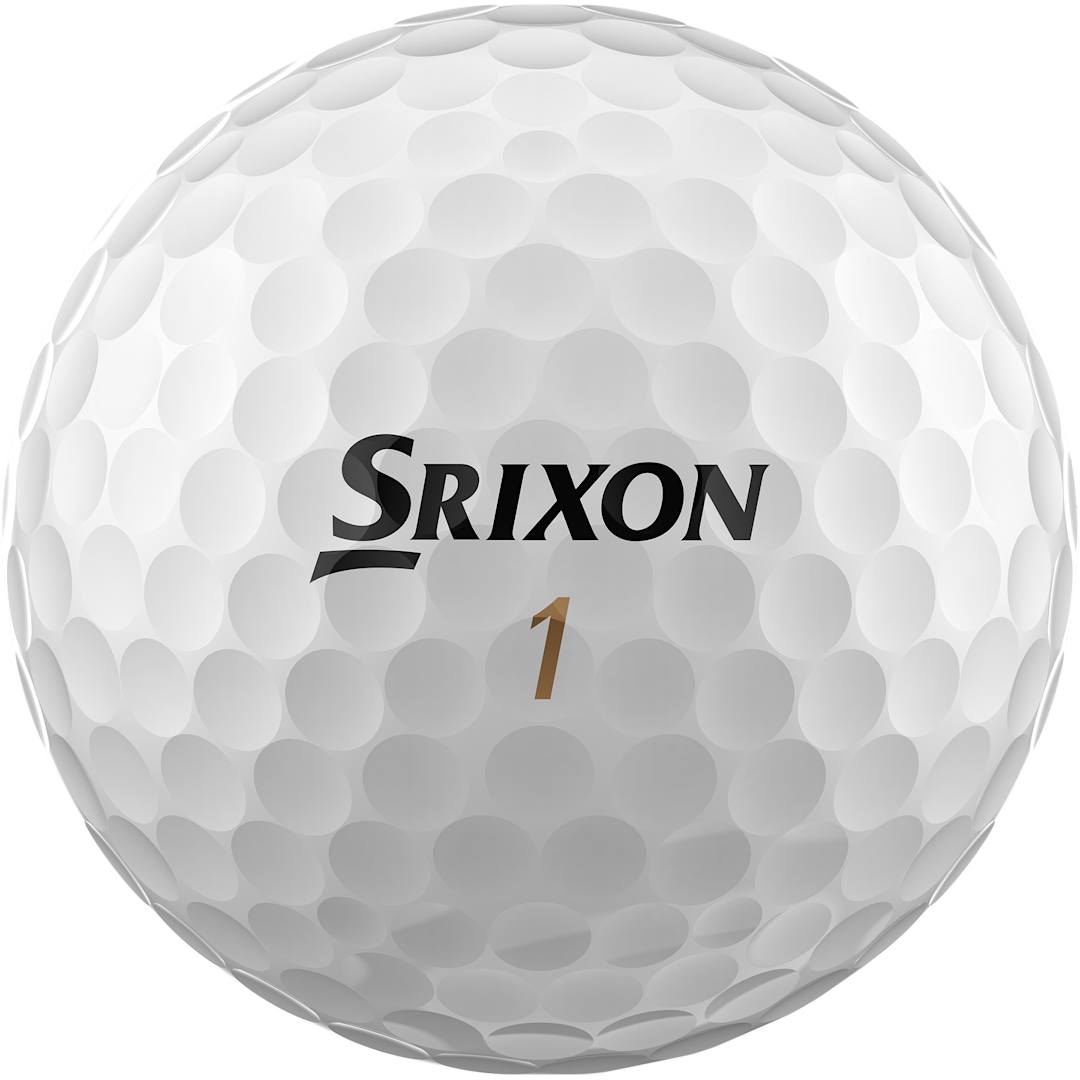 Rear View of White Srixon Z-STAR DIAMOND Golf Balls - 3 Pack