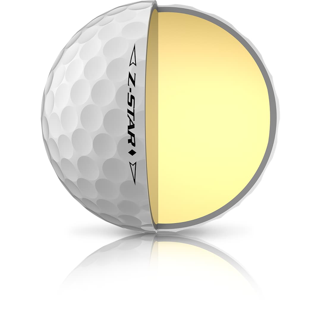 Right View of White Srixon Z-STAR DIAMOND Golf Balls - 3 Pack