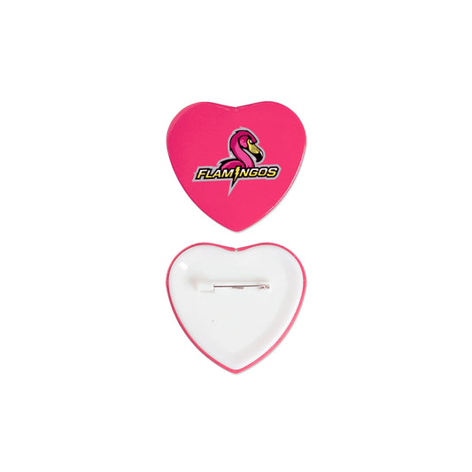 2" Heart Shaped Button