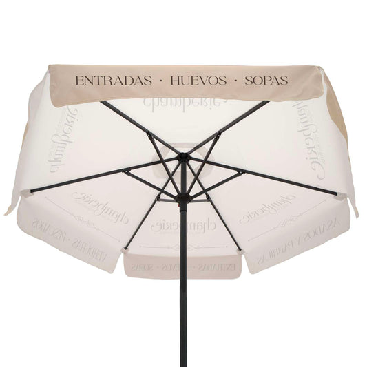 7' Steel Market Umbrella Single-Sided Dye Sub Kit with Valance