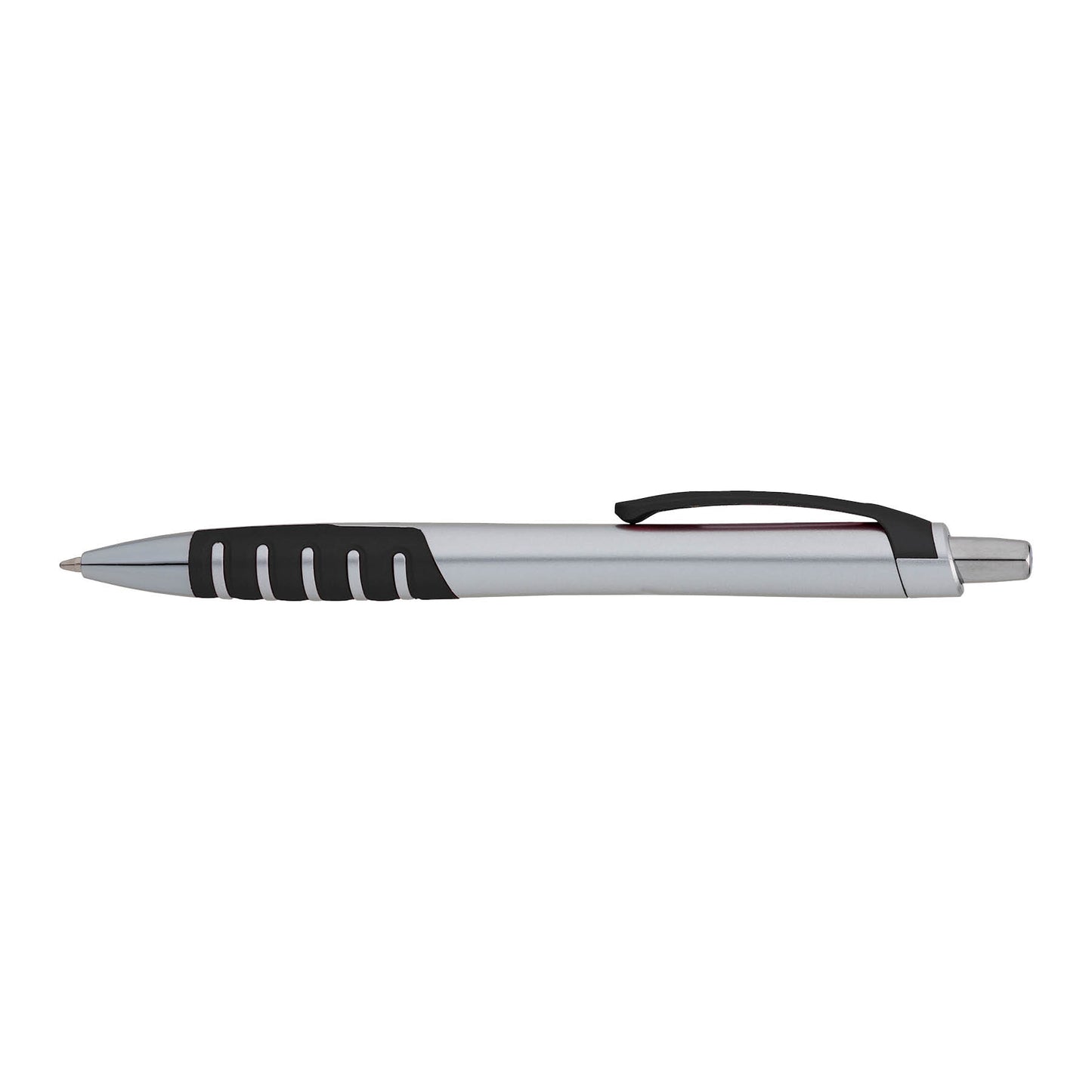 Apex Silver Plunge-Action Ballpoint Pen