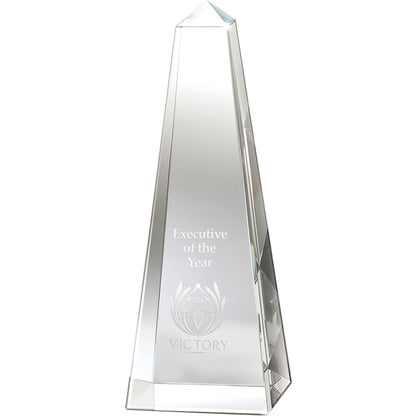 Clear Dolmen II Medium Crystal Obelisk